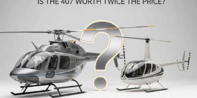 Professional photograph related to: Bell 407 vs Robinson R66 — Is the 407 Worth Twice the Price?. Hi