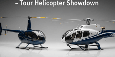Professional photograph related to: Robinson R66 vs Airbus H130 — Tour Helicopter Showdown. High qua
